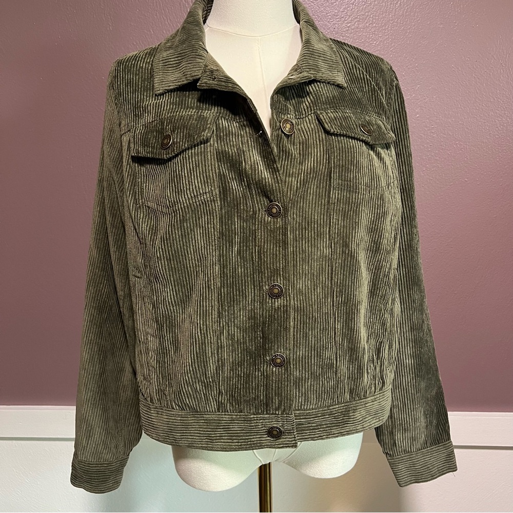 Olive Corduroy Women's Jacket